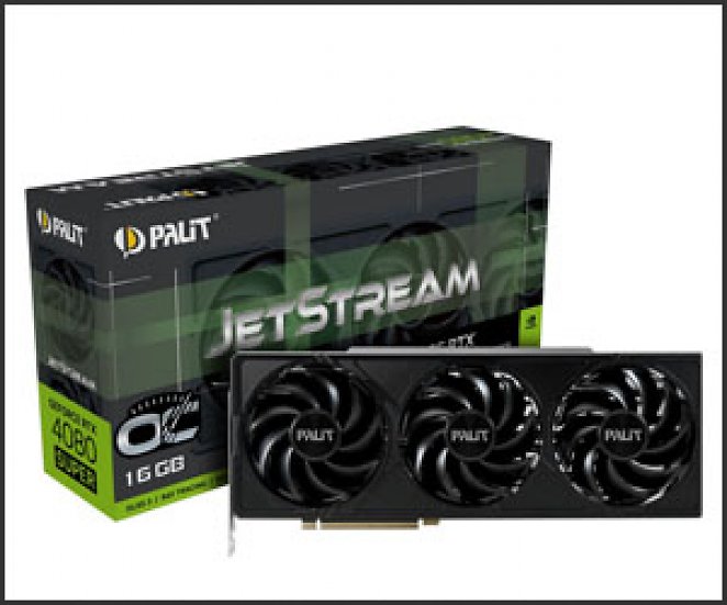 16GB Palit GeForce RTX 4080 SUPER JetStream OC Aktiv PCIe 4.0 x16 1xHDMI 2.1a / 3xDisplayPort 1.4a