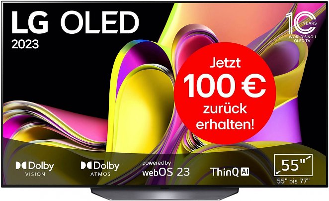 LG OLED55B39LA OLED-Fernseher (139 cm/55 Zoll, FreeSync, 120 Hz, Dolby Vision)
