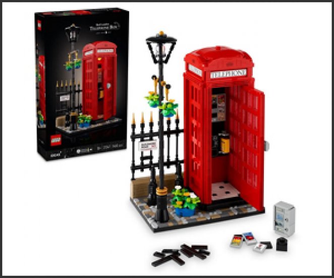 Lego Ideas Rote Londoner Telefonzelle (Set 21347), 1.460 Teile