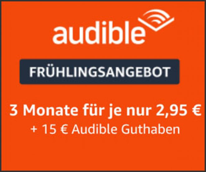 3 Monate Audible Hörbücher