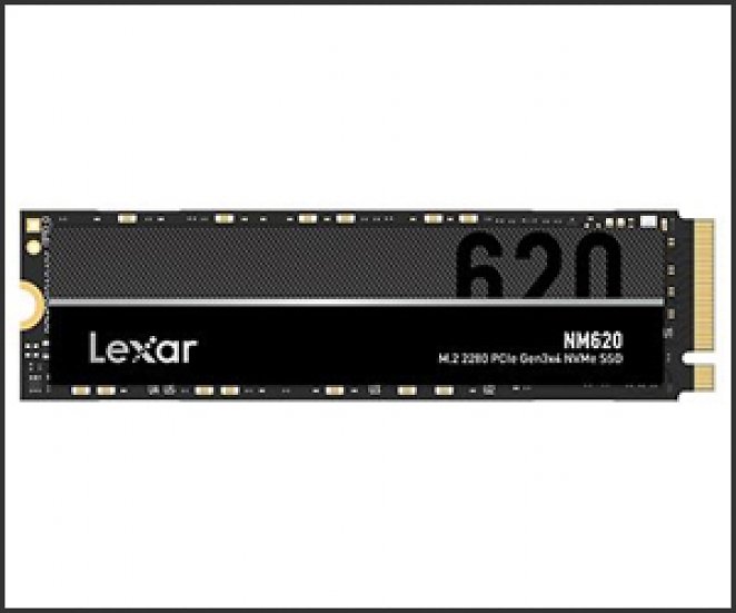 Lexar NM620 2 TB, NVME-SSD (PCI-Express 3.0 ×4), 3.500 MB/s Lesen, 3.000 MB/s Schreiben, TLC-NAND