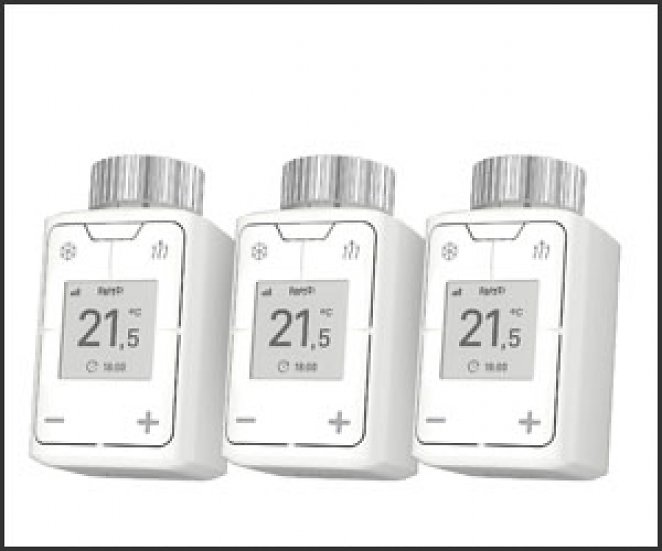 AVM FRITZ!DECT 302, 3 Stück, Smarter Heizkörperregler, Weiß