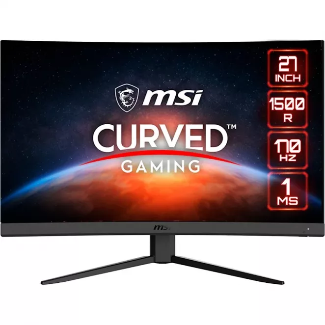 MSI G27CQ4DE E2, Gaming-Monitor (69 cm (27 Zoll), schwarz, QHD, VA, Curved, AMD FreeSync Premium, 170Hz Panel)