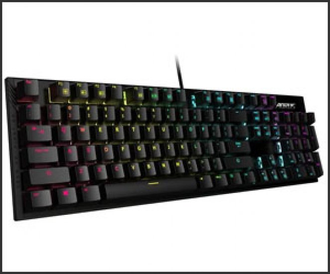 GIGABYTE AORUS K1, Gaming-Tastatur (schwarz, DE-Layout, Cherry MX Red)