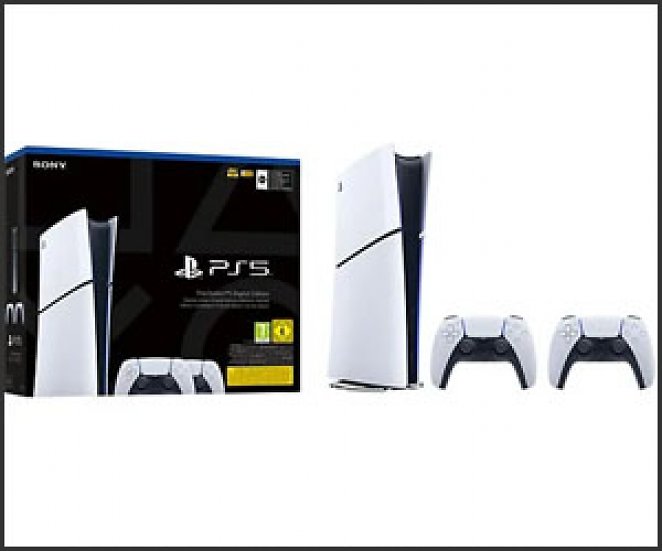 SONY PlayStation®5 Digital Edition Slim Bundle mit zweitem DualSense™ Wireless-Controller