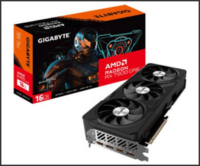 Gigabyte Radeon RX 7900 GRE Gaming OC 16G, vorübertaktet bis 2.391 MHz, 2× DisplayPort 2.1, 2× HDMI 2.1