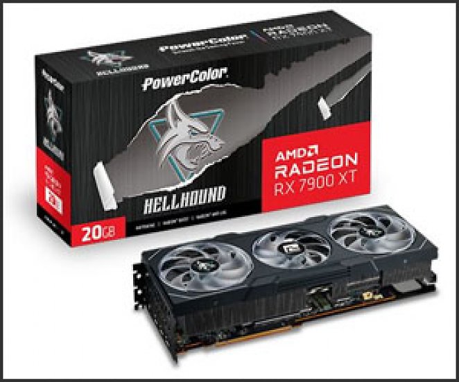 20GB PowerColor Radeon RX 7900 XT Hellhound OC Aktiv PCIe 4.0 x16 (Retail)