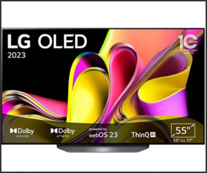 LG OLED TV OLED55B36LA (139 cm/55 Zoll, 4K Ultra HD, Smart-TV, bis zu 120 Hz, α7 Gen6 4K AI-Prozessor, Single Triple Tuner)