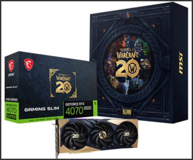 MSI GeForce RTX 4070 SUPER Gaming Slim World of Warcraft Edition