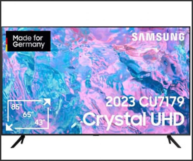 SAMSUNG GU43CU7179U (108 cm/43 Zoll, Smart-TV, PurColor, Crystal Prozessor 4K, Smart Hub & Gaming Hub)