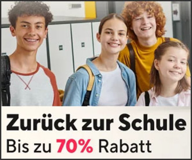 Back to School-Aktion mit Schulbedarf, Lernspielzeug, Taschen, Technik-Gadgets uvm.
