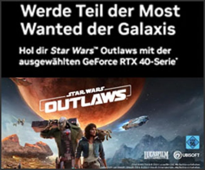 Star Wars Outlaws (PC) gratis dazu beim Kauf einer Geforce-Grafikkarte