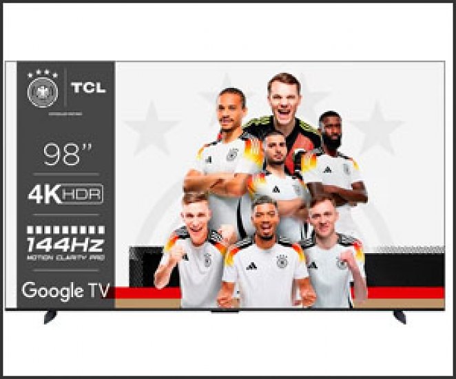 TCL 98P743X1 (248 cm/98 Zoll, 4K Ultra HD, Google TV, Smart-TV)