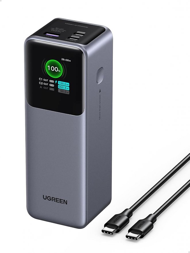 Ugreen Nexode Power Bank 25000mAh 200W Powerbank mit 3 Ports