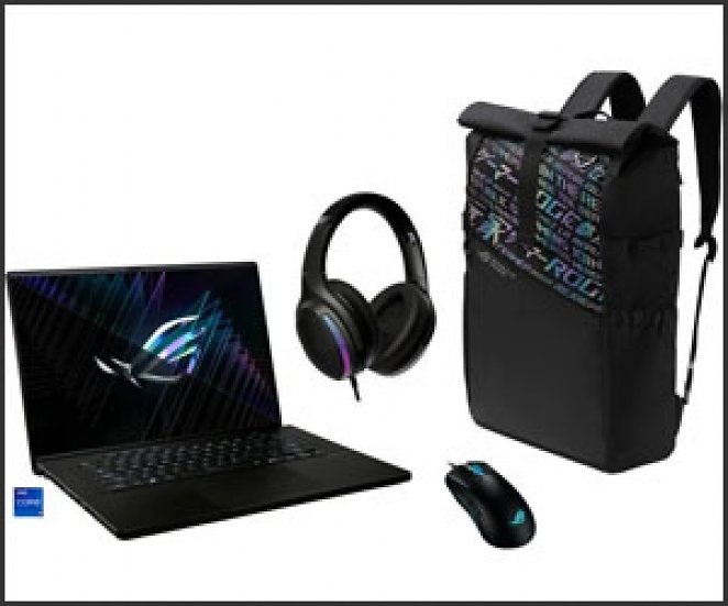 ASUS ROG Zephyrus M16 (2023) (GU604VZ-NM038W), Gaming-Notebook mit Maus, Headset und Rucksack