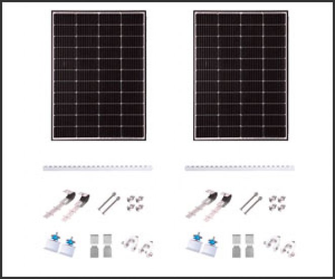 Balkonkraftwerk Dual Starter-Set, 2x 170 W