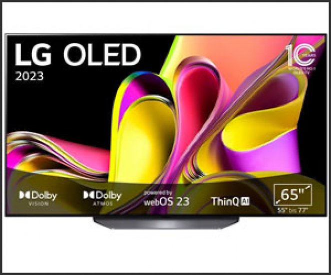 LG 65B36LA OLED-Fernseher 164 cm/65 Zoll, 4K Ultra HD, Smart-TV, bis zu 120 Hz, α7 Gen6 4K AI-Prozessor, Single Triple Tuner