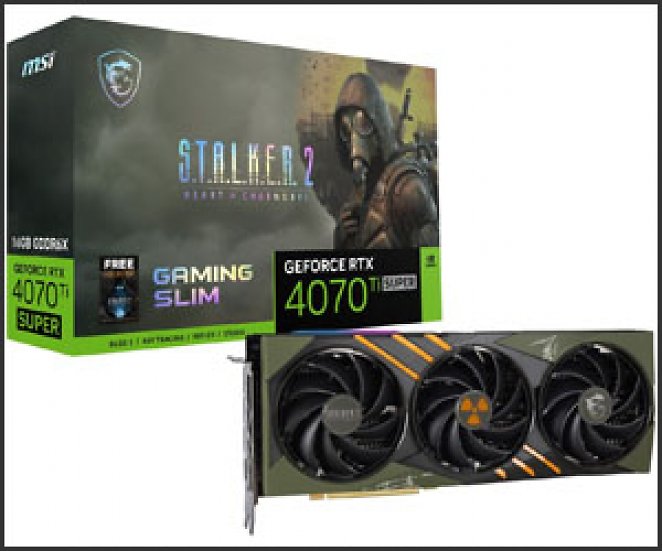 MSI GeForce RTX 4070 Ti SUPER Gaming Slim Stalker2 Edition