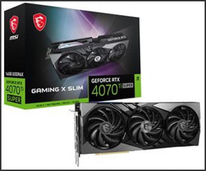 MSI GeForce RTX 4070 Ti SUPER Gaming X Slim Aktiv