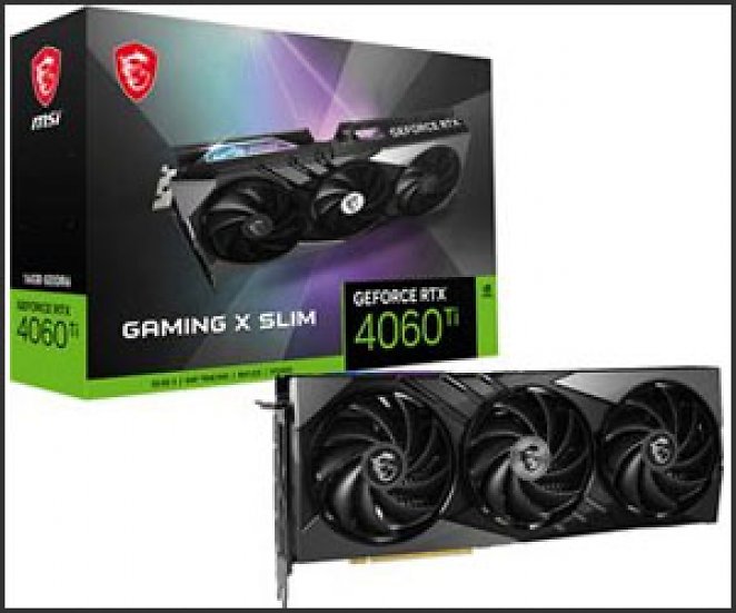 MSI GeForce RTX 4060 Ti Gaming X Slim Aktiv