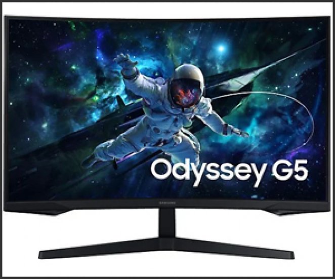 SAMSUNG Odyssey G55C S27CG554EU 27 Zoll WQHD Gaming Monitor (1 ms Reaktionszeit, 165 Hz)