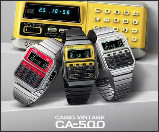 Casio Vintage CA-500 Digitaluhr mit Taschenrechner-Funktion