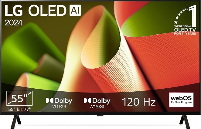 LG OLED55B49LA OLED TV (Flat, 55 Zoll / 139 cm, OLED 4K, 120 Hz)