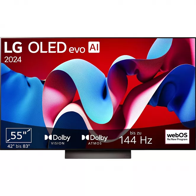 LG OLED55C43LA OLED evo TV (Flat, 55 Zoll / 139 cm, OLED 4K)