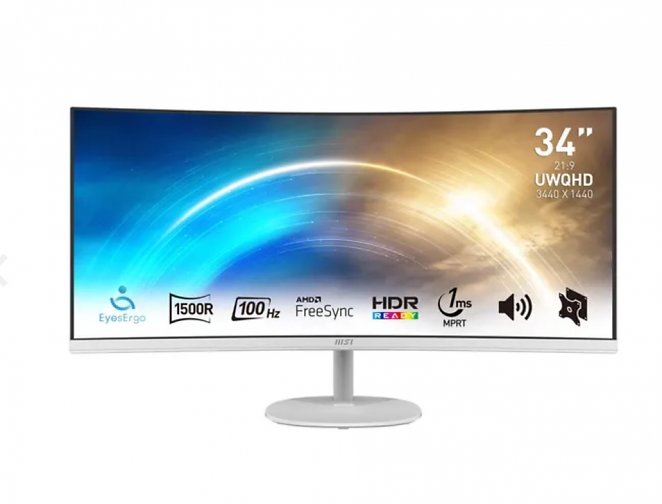 MSI PRO MP341CQWDE Curved 86.4 cm (34