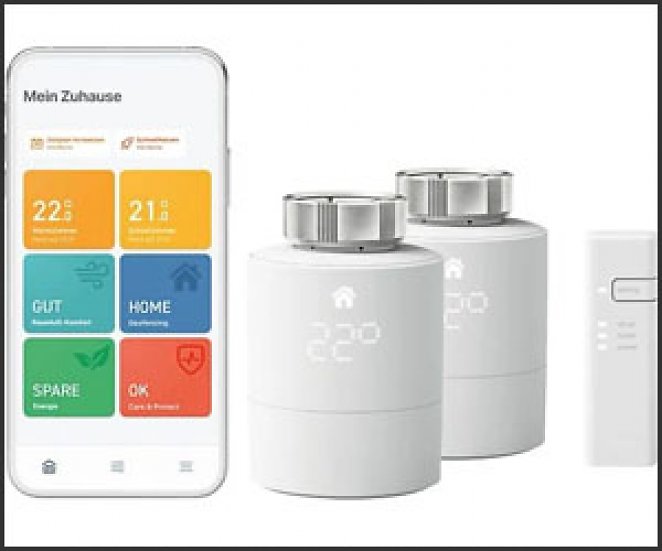 TADO 2er Set Starter Kit V3+ Smartes Heizkörper-Thermostat