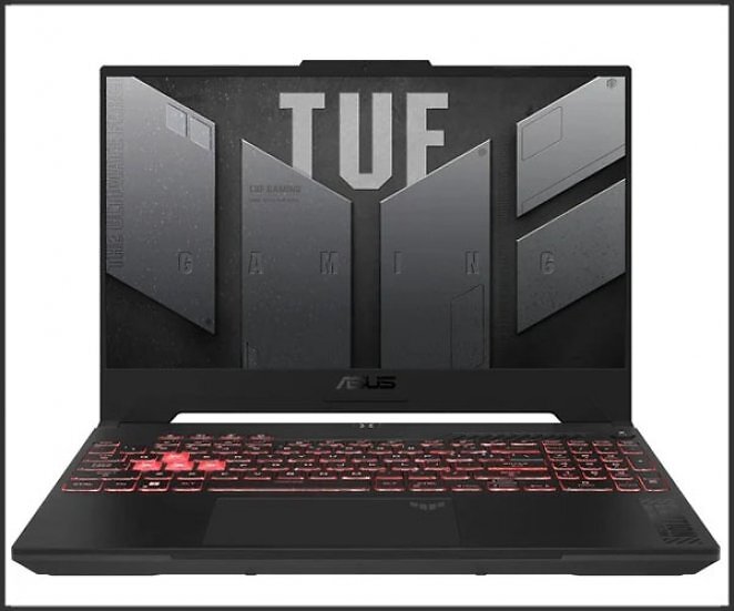 ASUS TUF Gaming A15 Gaming-Notebook (Windows 11 Home 64-Bit, 15,6 Zoll/144 Hz, RTX 4050, 512 GB SSD)