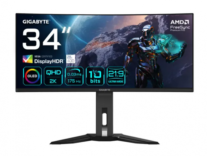 Der derzeit günstigste Dual-Mode-Monitor: Gigabyte Aorus MO34WQC