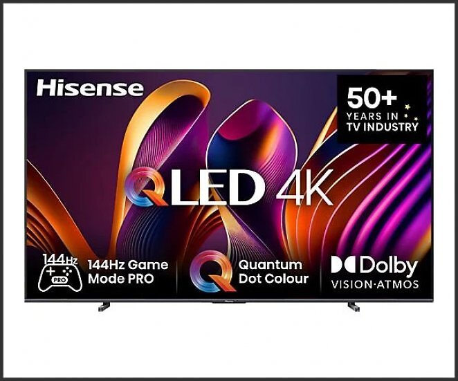 HISENSE 100E77NQ PRO QLED TV (Flat, 100 Zoll / 254 cm, UHD 4K, SMART TV)