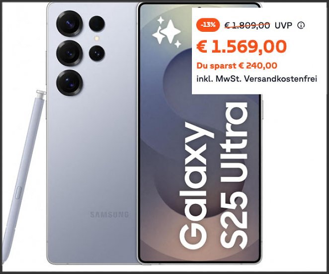 Samsung Galaxy S25 / S25+ / S25 Ultra vorbestellen