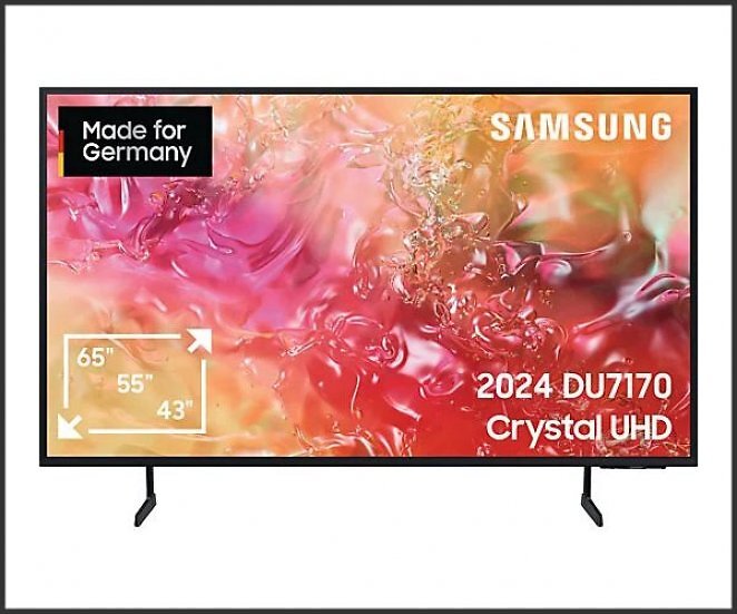 SAMSUNG GU43DU7170U LED TV (Flat, 43 Zoll / 108 cm, UHD 4K, SMART TV, Tizen)
