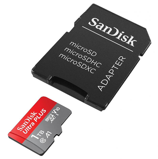 Sandisk Ultra Plus microSDXC‐UHS‐I‐Karte, Micro-SDXC Speicherkarte, 1 TB