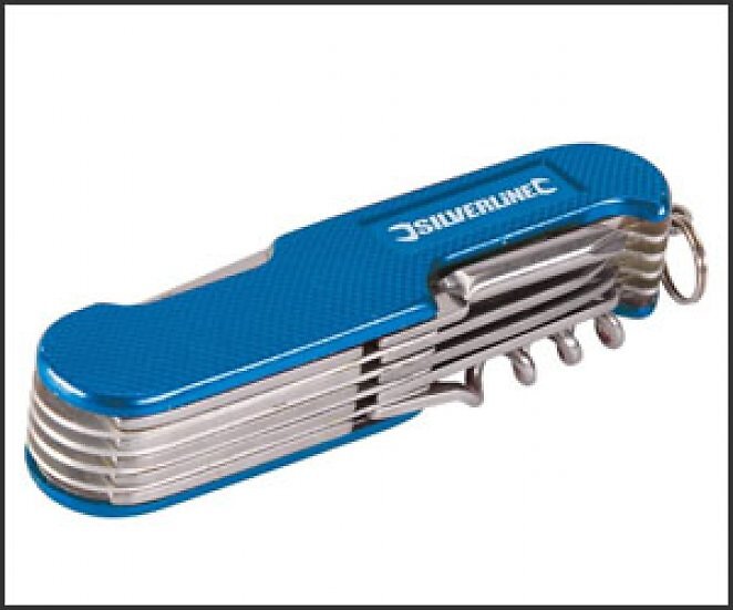Silverline - Taschenmesser mit 14 Funktionen 75 mm (270627)