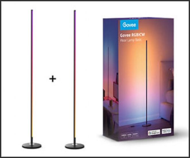 Govee RGBICW Smart Corner Floor Lamp - 2er-Set