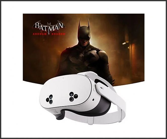 META Quest 3S 256 GB - Mit Batman: Arkham Shadow und 3-monatigem Meta Quest+ Probeabo - All-in-One-Headset VR Brille