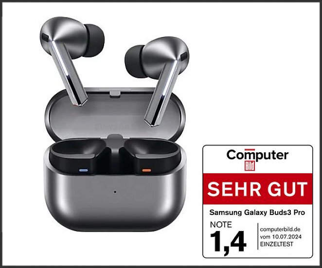 SAMSUNG Galaxy Buds 3 Pro, In-ear Kopfhörer Bluetooth Silber
