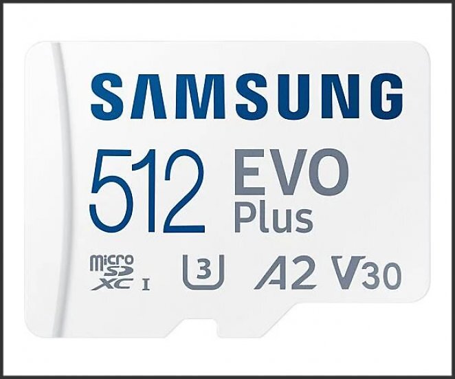 SAMSUNG EVO Plus (2024), Micro-SD Speicherkarte, 512 GB, 160 MB/s