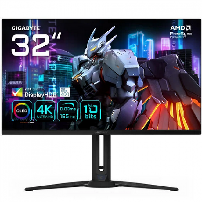 Gigabyte Aorus FO32U, 32 Zoll, 3.840 × 2.160, 240 Hz, DisplayHDR True Black 400