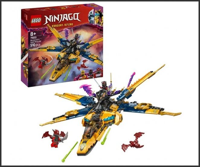 LEGO 71833 Ninjago Ras und Arins Super-Sturmflieger, Konstruktionsspielzeug