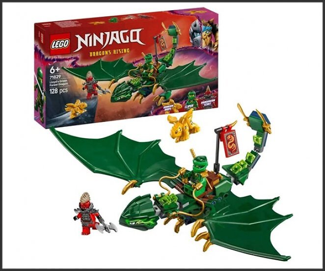 LEGO 71829 Ninjago Lloyds grüner Walddrache, Konstruktionsspielzeug