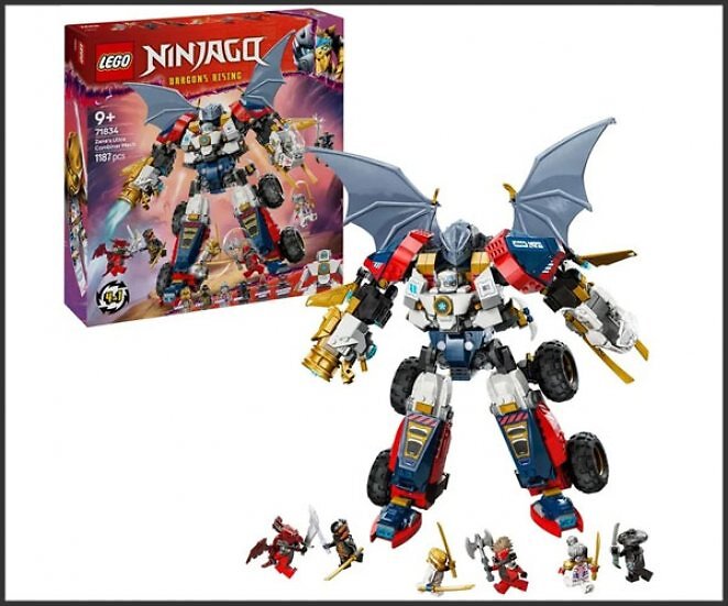 LEGO 71834 Ninjago Zanes Ultra-Kombi-Mech, Konstruktionsspielzeug