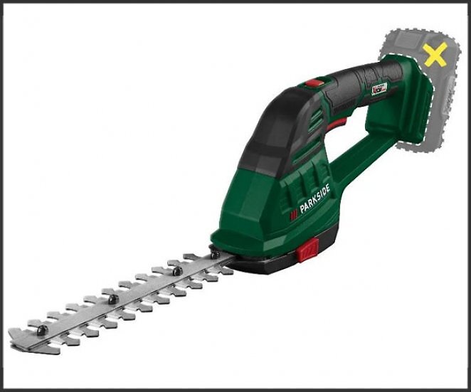 PARKSIDE® 20 V 2-in-1 Akku-Gras- und Strauchschere PAGS 20-Li A1, ohne Akku und Ladegerät