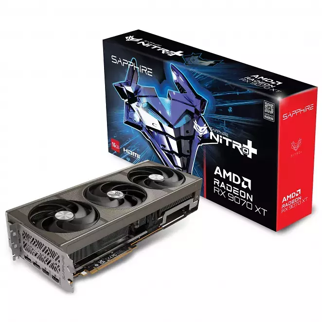 Radeon RX 9070 XT - Sapphire Nitro+, 16 GB GDDR6, 2x HDMI, 2x DP