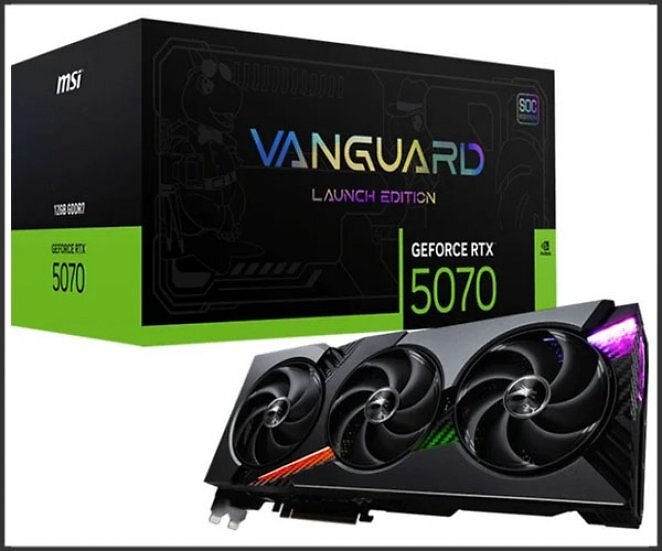 MSI GeForce RTX 5070 12G VANGUARD SOC LAUNCH EDITION, Grafikkarte