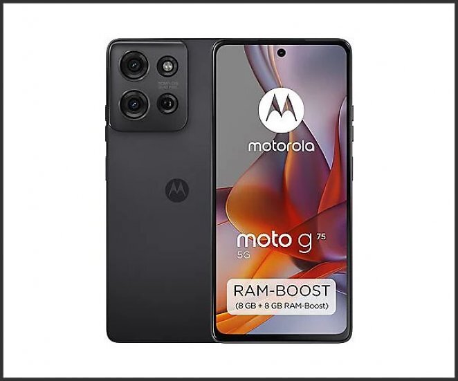 MOTOROLA moto g75 5G 256 GB Charcoal Grey Dual SIM