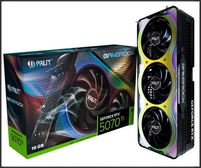 Palit GeForce RTX 5070 Ti GameRock, Grafikkarte